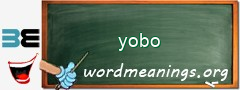 WordMeaning blackboard for yobo